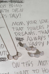 Endless Love Silver Earrings, White Rhodium, Premium Cubic Zirconia  + Give Joy Gift